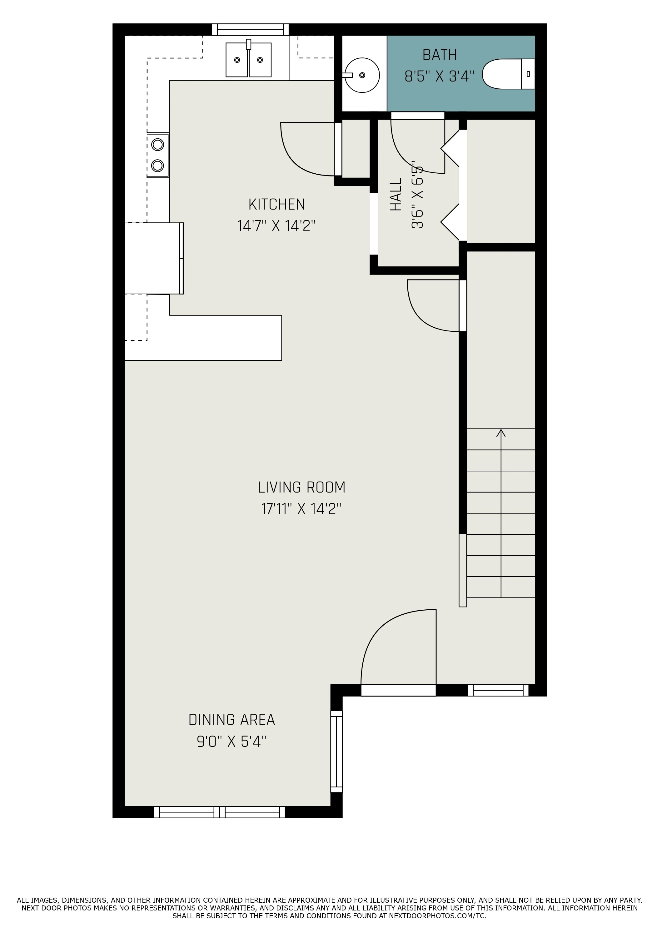 4 Bedroom 4.5 Bathroom Townhome Floorplan - 1