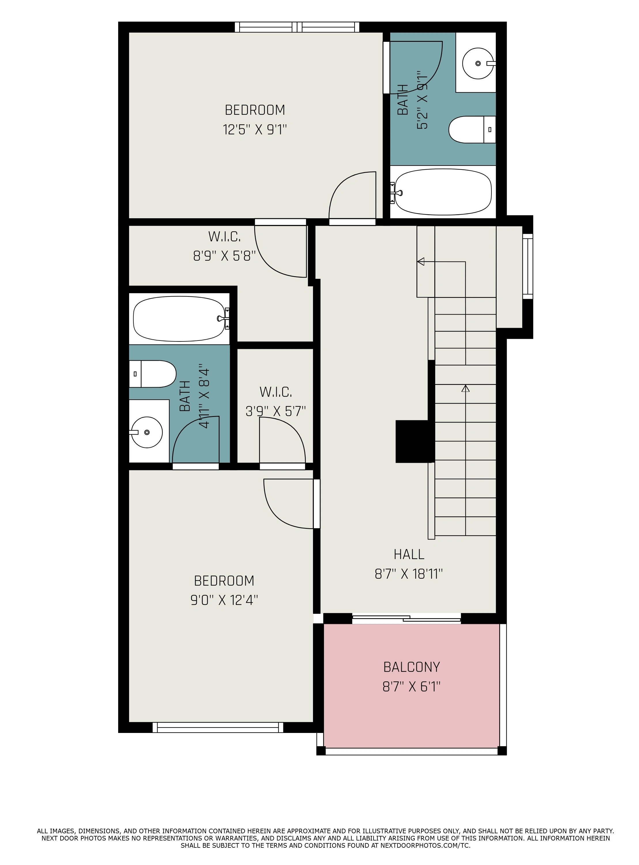 4 Bedroom 4.5 Bathroom Townhome Floorplan - 2