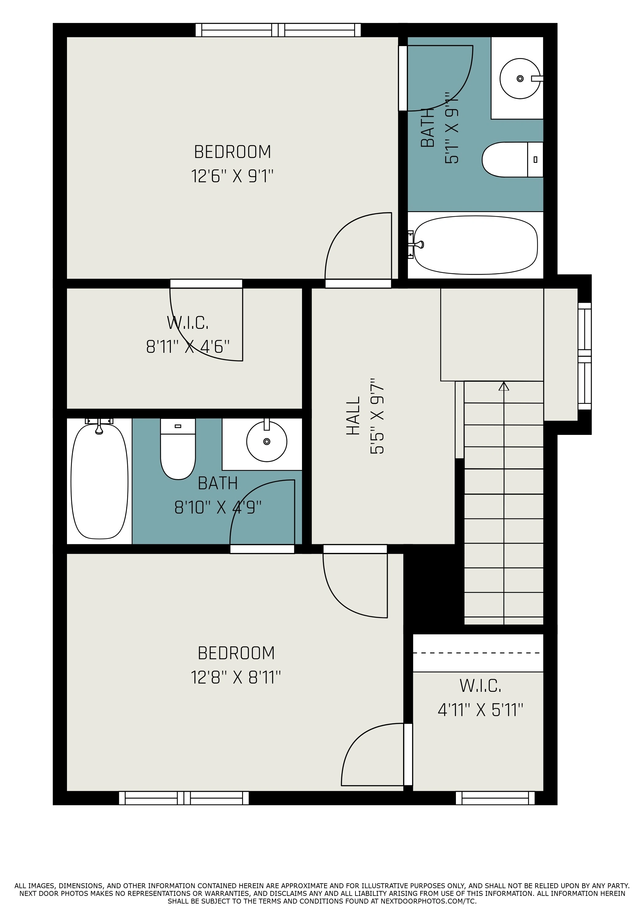 4 Bedroom 4.5 Bathroom Townhome Floorplan - 3