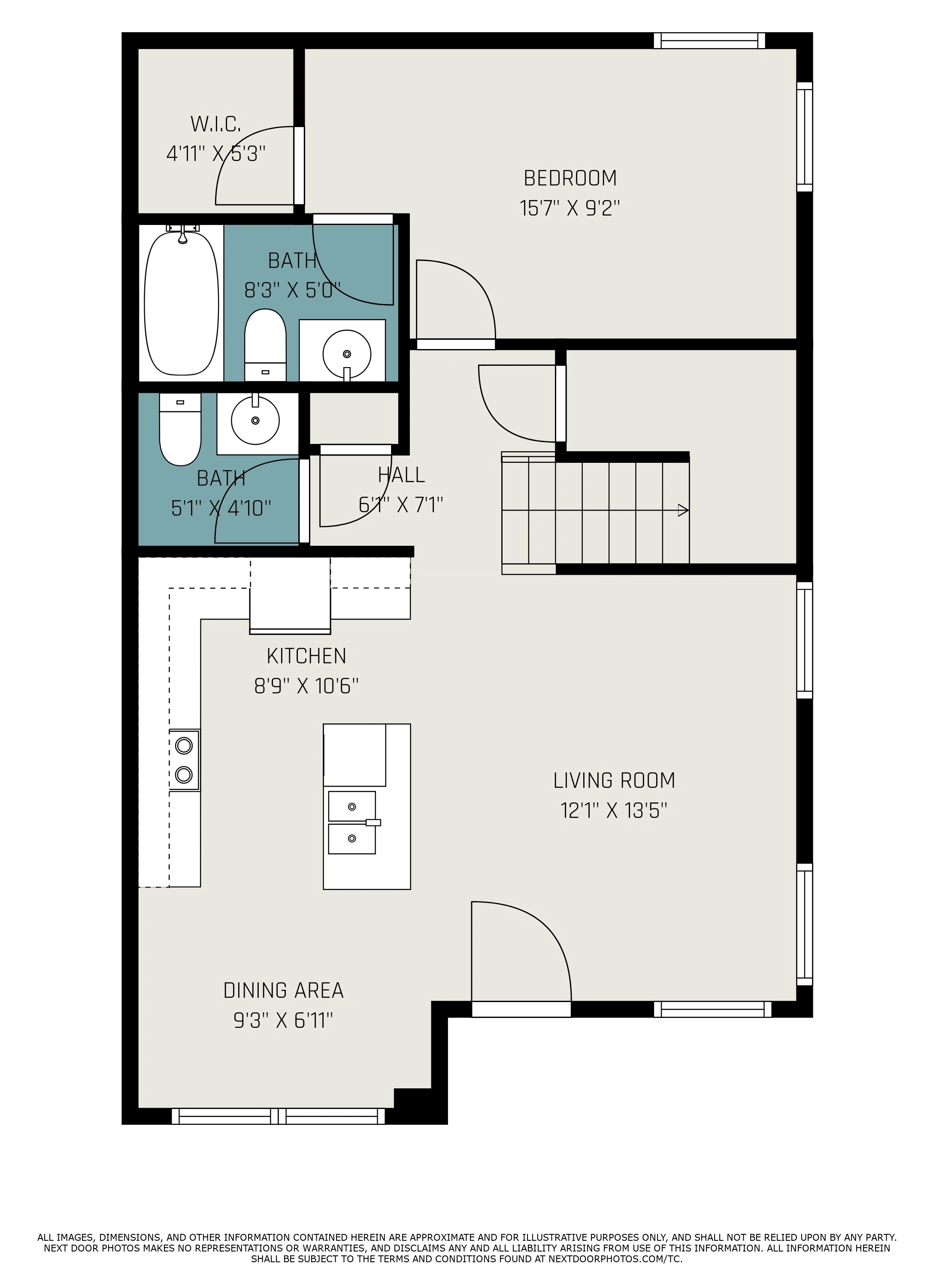 6 Bedroom 6.5 Bathroom Townhome Floorplan 1